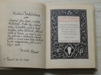 Slavík svatého Bonaventury (Tasov 1925) věnování a podpis Jakuba Demla