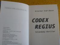 Arnaldur Indridason - Codex Regius (2011) Islandský Thriller