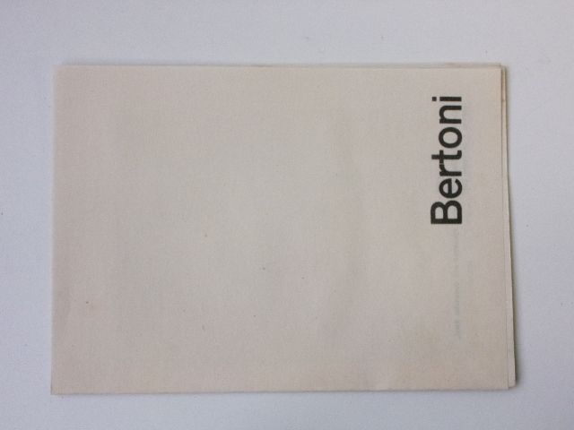 Wander Bertoni - výstava soch a kreseb - Praha 1967 - katalog k výstavě