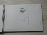 Katalog vesnických rodinných domků - II - 1973