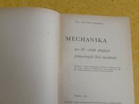 Antonín Růžička - Mechanika (1962) Učebnice pro IV. ročník stř. průmyslových škol stavebních