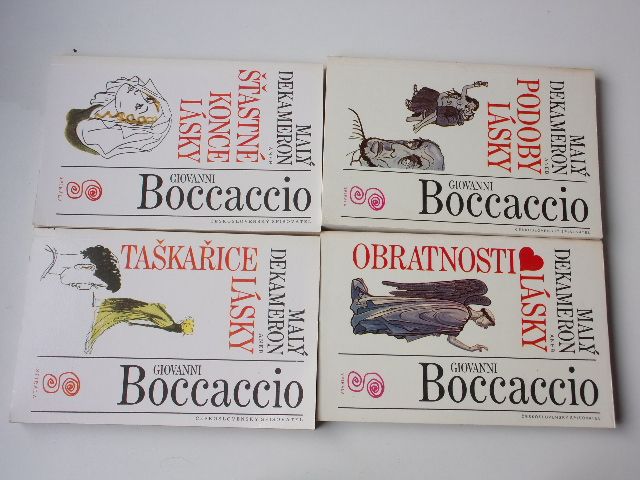 Boccaccio - Malý dekameron 1. Podoby lásky, 2. Obratnosti lásky. 3. Šťastné konce lásky, 4. Taškařice lásky (1992-93) 4 knihy