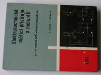 Krejčí, Kábele - Elektrotechnické měřicí přístroje a měření II. (1967)