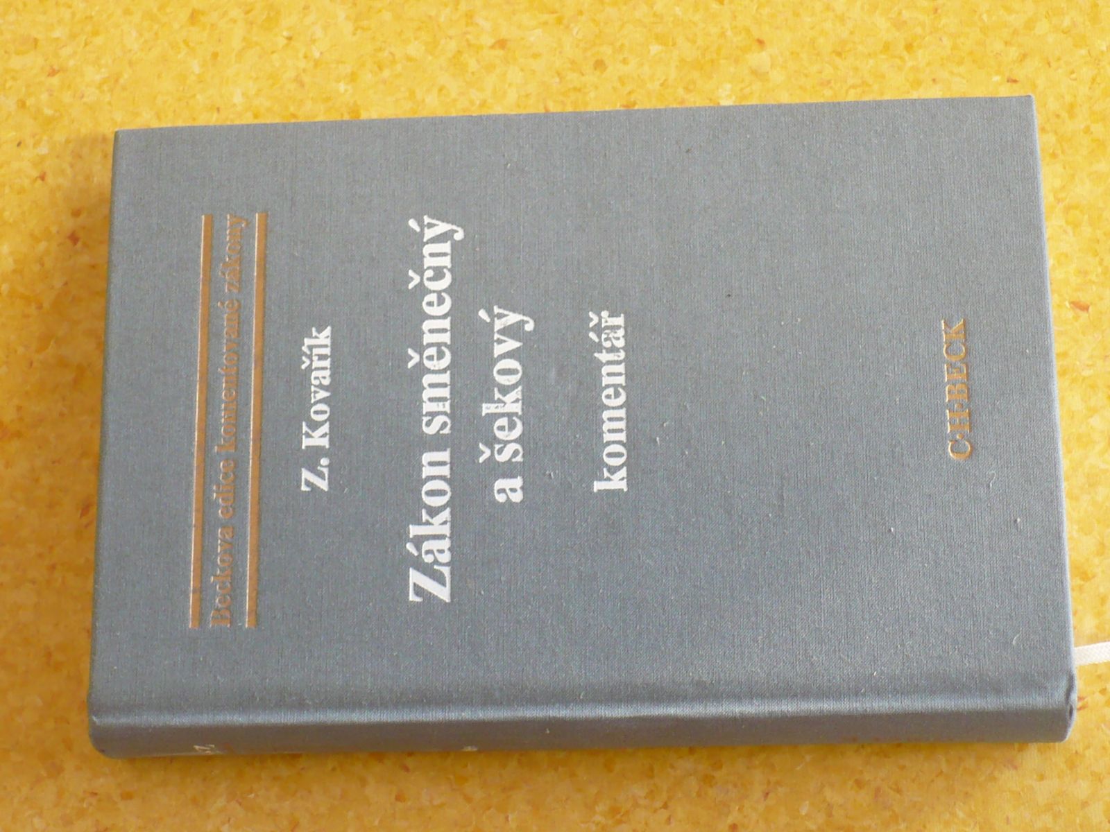 Zdeněk Kovařík - Zákon směnečný a šekový (1997) komentář