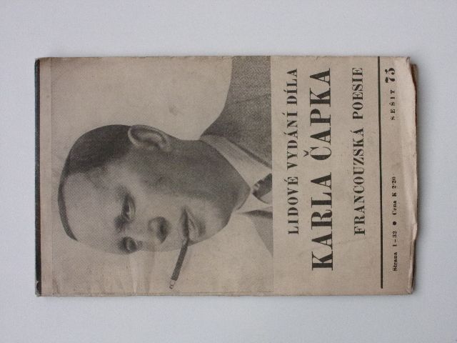 Lidové vydání díla Karla Čapka - Francouzská poesie (1940) sešity 75-82
