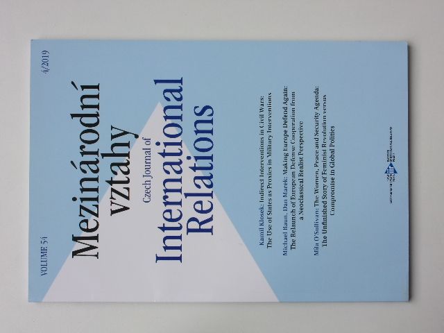 Mezinárodní vztahy - Czech Journal od International Relations 4 (2019) Volume LIV. - anglicky
