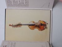 Historické hudební nástroje z fondů muzea M. I. Glinky v Moskvě (1986) soubor 18 pohlednic - rusky
