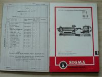 Katalog náhradních dílů čerpadel - SIGMA ústřední prodej 1980