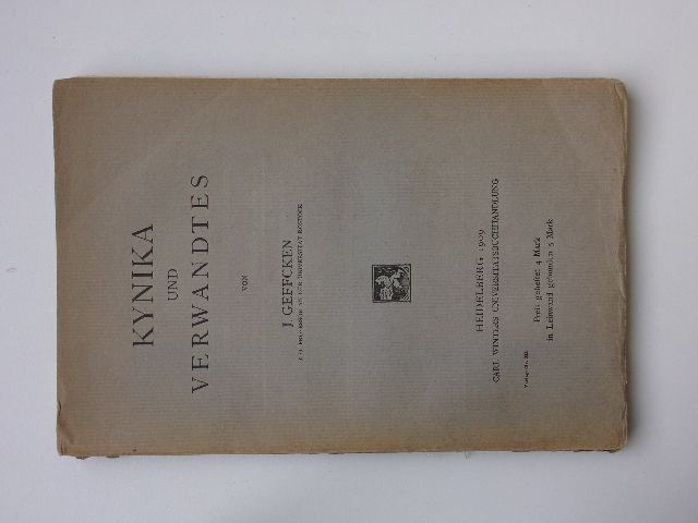Geffcken - Kynika und verwandtes (1909) antické písemnictví - německy