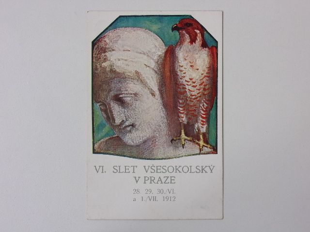 Pohlednice - VI. slet všesokolský v Praze 1912 (dle orig. prof. Hnátka)
