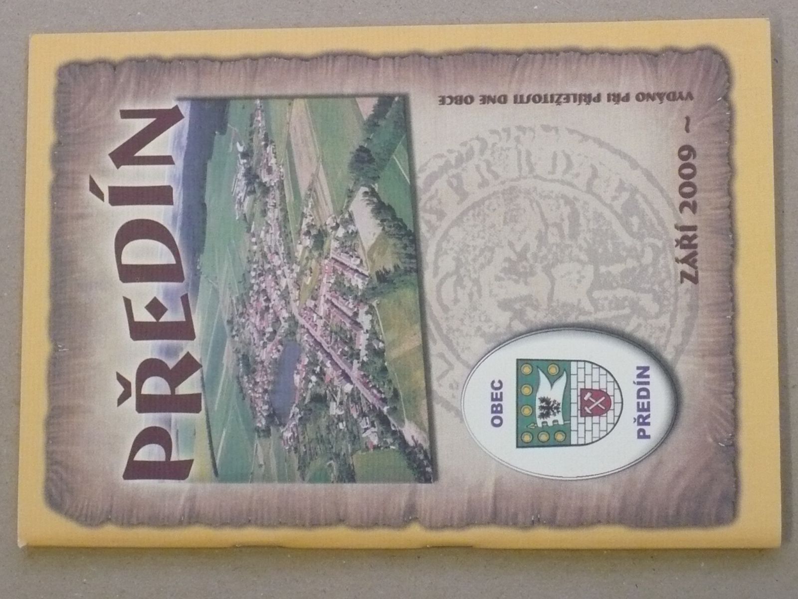 Obec Předín (2009) Kraj Vysočina