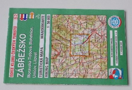 Turistická mapa 1 : 50 000 - KČT 52 - Zábřežsko - Moravská Třebová, Mohelnice, Konice (1997)