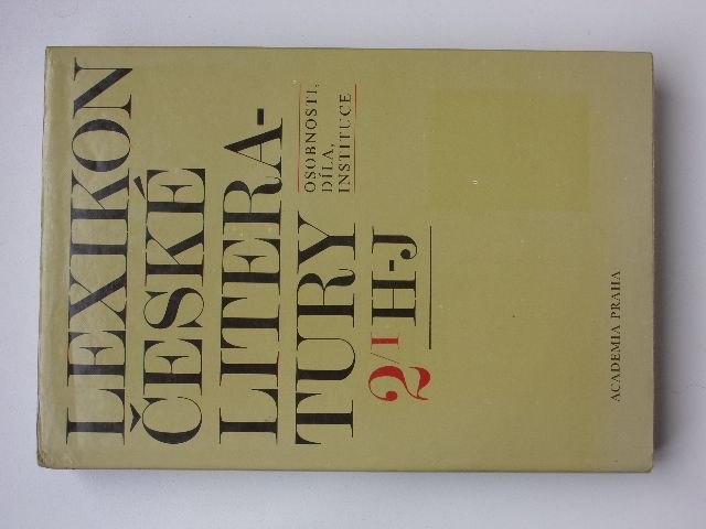 Lexikon české literatury - Osobnosti, díla, instituce - 2/I H-J + 2/II K-L (1993) 2 knihy