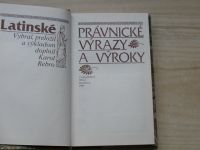 Latinské právnické výrazy a výroky (1986) slovensky