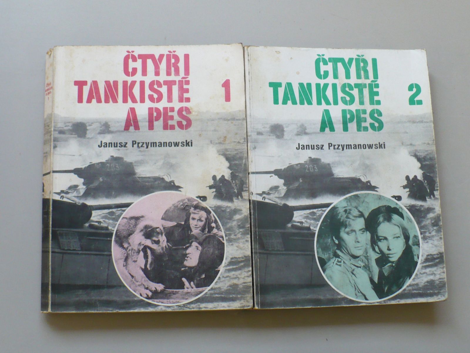 Janusz Przymanowaski - Čtyři tankisté a pes 1,2 (1980,1982) 2 knihy