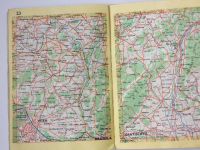 Silniční mapa ČSR 1 : 600 000 (Melantrich 1947)