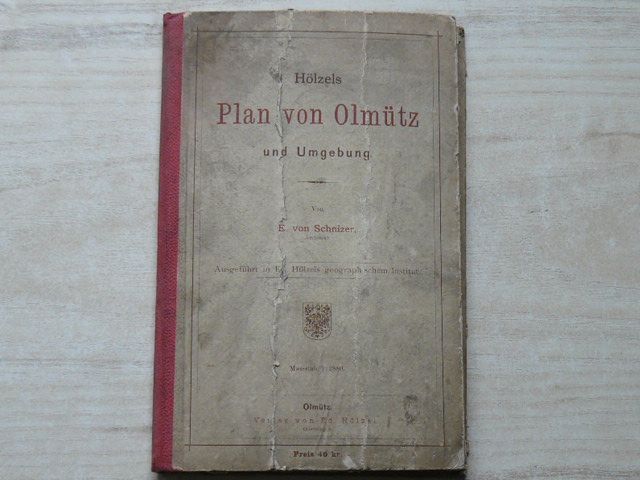Hölzels Plan von Olmütz und Umgebung - Hölzelův plán Olomouce a okolí