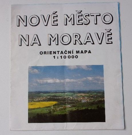 Orientační mapa 1 : 10 000 - Nové Město na Moravě (1992)