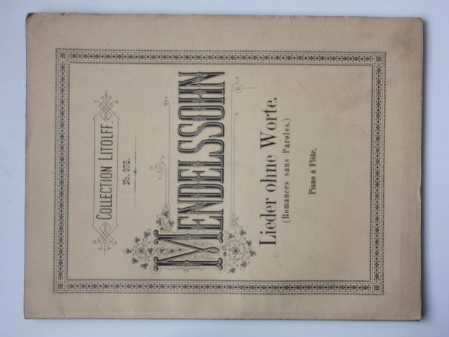 Collection Litolff No. 978 - Mendelssohn - Lieder ohne Worte - Piano & Flöte (nedat.) noty - německy