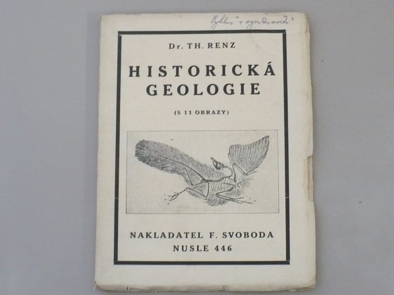 Dr. Th. Renz - Historická geologie (1923)