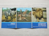 Africká zvířata - ZOO Dvůr Králové nad Labem - 6 pohlednic + obálka