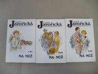 Vlasta Javořická - Na nůž 1. - 3. (1993) 3 knihy