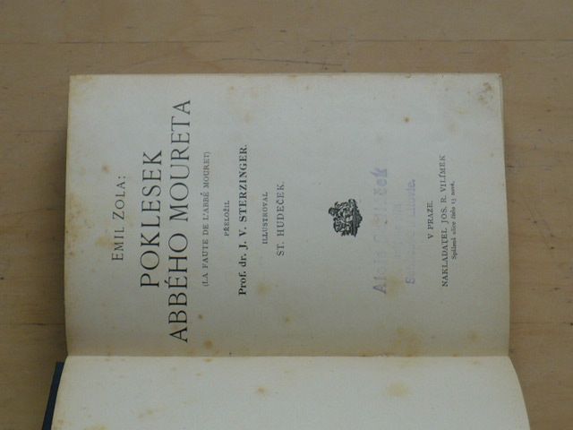 Zola - Poklesek Abbého Moureta (1923)