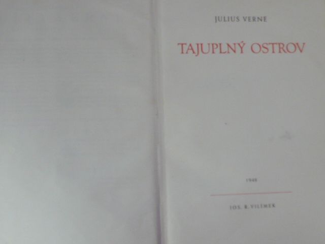 Julius Verne - Tajuplný ostrov (Vilímek 1948) il. Burian