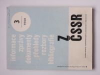 Z ČSSR - informace, zprávy, dokumenty, přehledy, rozbory, bibliografie 3 (1969)