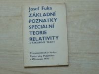 Josef Fuka - Základní poznatky speciální teorie relativity - Výzkumný text (1978)