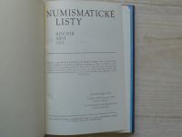 Numismatické listy ročník XXVI - 1971