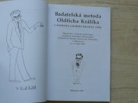 Badatelská metoda Oldřicha Králíka v kontextu soudobé literární vědy (1998)