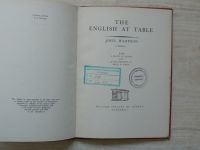 Hampson - The English at Table (1944)