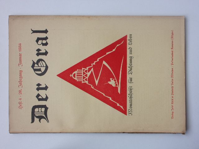 Der Gral - Monatschrift für Dichtung und Leben 4 (1934) roč. XXVIII. - německy