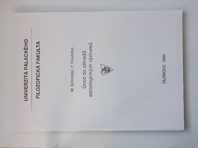 Schneider, Koudelka - Úvod do základů sociologických výzkumů (1993) skripta