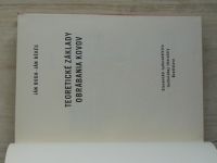 Buda, Békés - Teoretické základy obrábania kovov (1967) slovensky