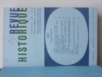 Revue historique 1-2 (1985) svázaný ročník CIX. (Tome CCLXXIV.) - francouzsky