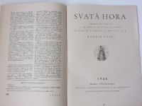 Svatá Hora - časopis mariánský a věstník Matice svatohorské 1 - 12 (1944) ročník XXIII.