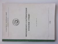 Kejík - Mechanizace a automatizace živočišné výroby (1981) skripta