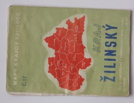 Mapy krajov č. 17 - 1 : 200 000 - Kraj Žilinský (1950) Len pre úradnú potrebu!
