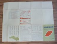 Mapy krajů č. 11 - 1 : 200 000 - Kraj Gottwaldovský (1951) Jen pro služební potřebu!