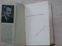 Václav Franěk - Na barikády (1947) podpis autora V.F., výtisk 38/500