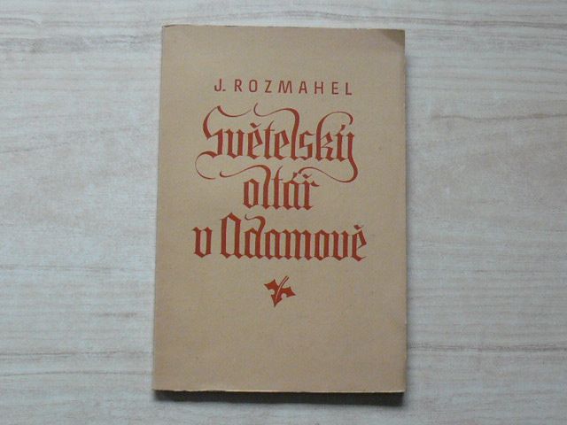 J. Rozmahel - Světelský oltář v Adamově (1936) podpis autora