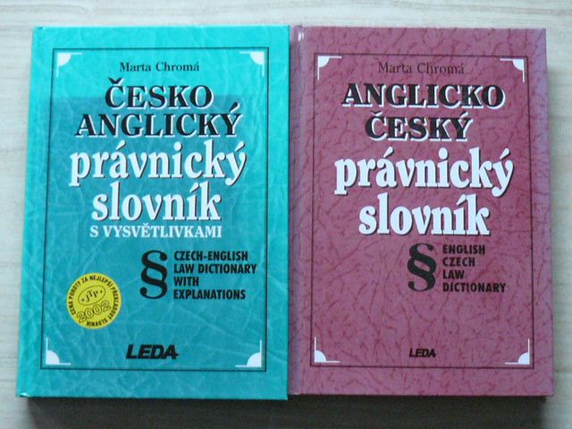 Česko-anglický, anglicko-český právnický slovník (2003, 1997)
