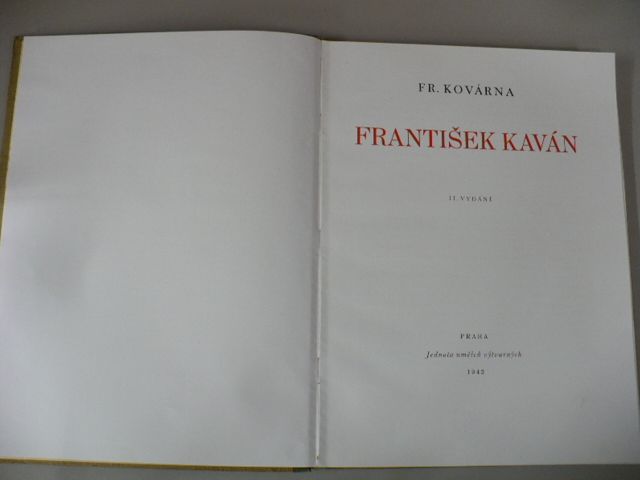 Fr. Kovárna - František Kaván (1942)