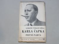 Lidové vydání díla Karla Čapka - První parta (1940) sešity 87-93