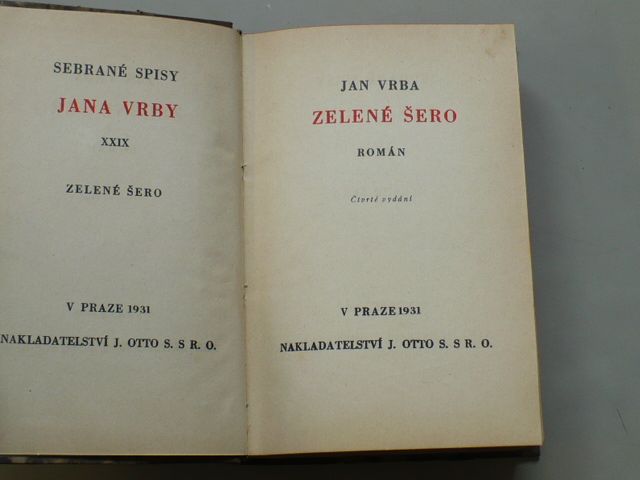 Jan Vrba - Zelené šero (1931)