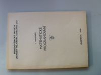 L. Maixner - Matematické programování (1980) skripta