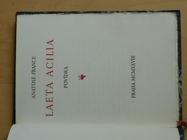 Anatole France - Laeta Acilia (Dyrynk 1928) 74/150