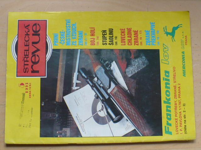 Střelecká revue 1-12 (1993) ročník XXIV. (chybí čísla 1-4, 7, 10, 6 čísel)